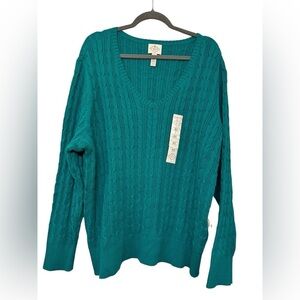 St Johns Bay Classic Cable Sweater 3 X